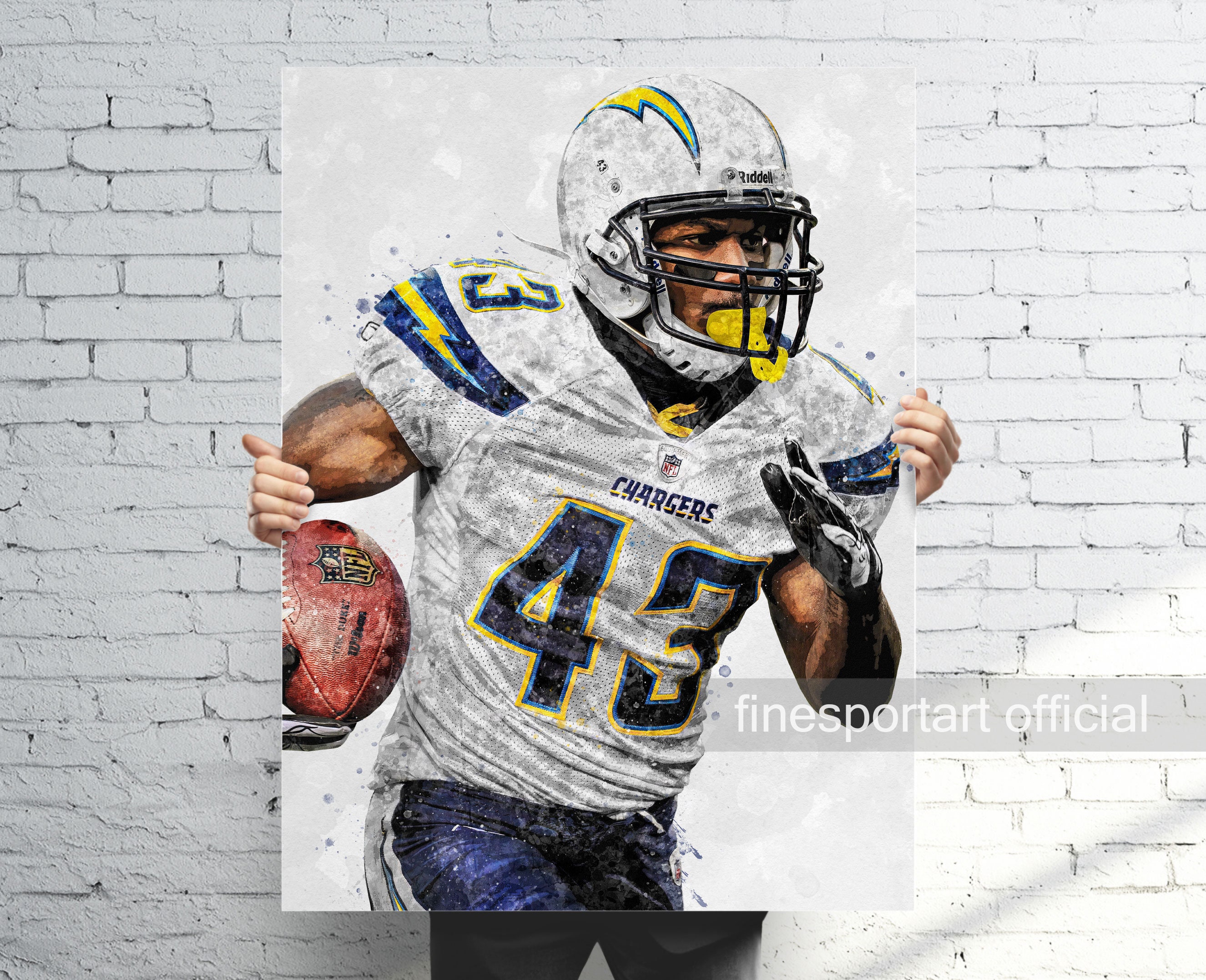 Darren Sproles San Diego Poster Canvas Football Print Sports Wall Art Man Cave Gift Kids Room Decor Etsy