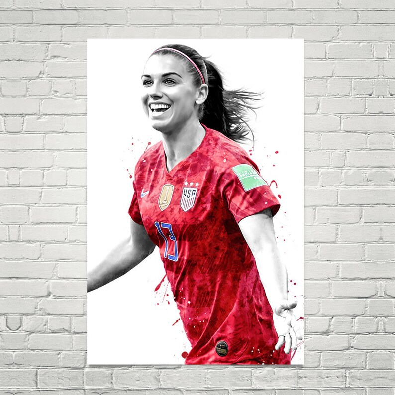 Alex Morgan USA team poster Football print Soccer posters | Etsy