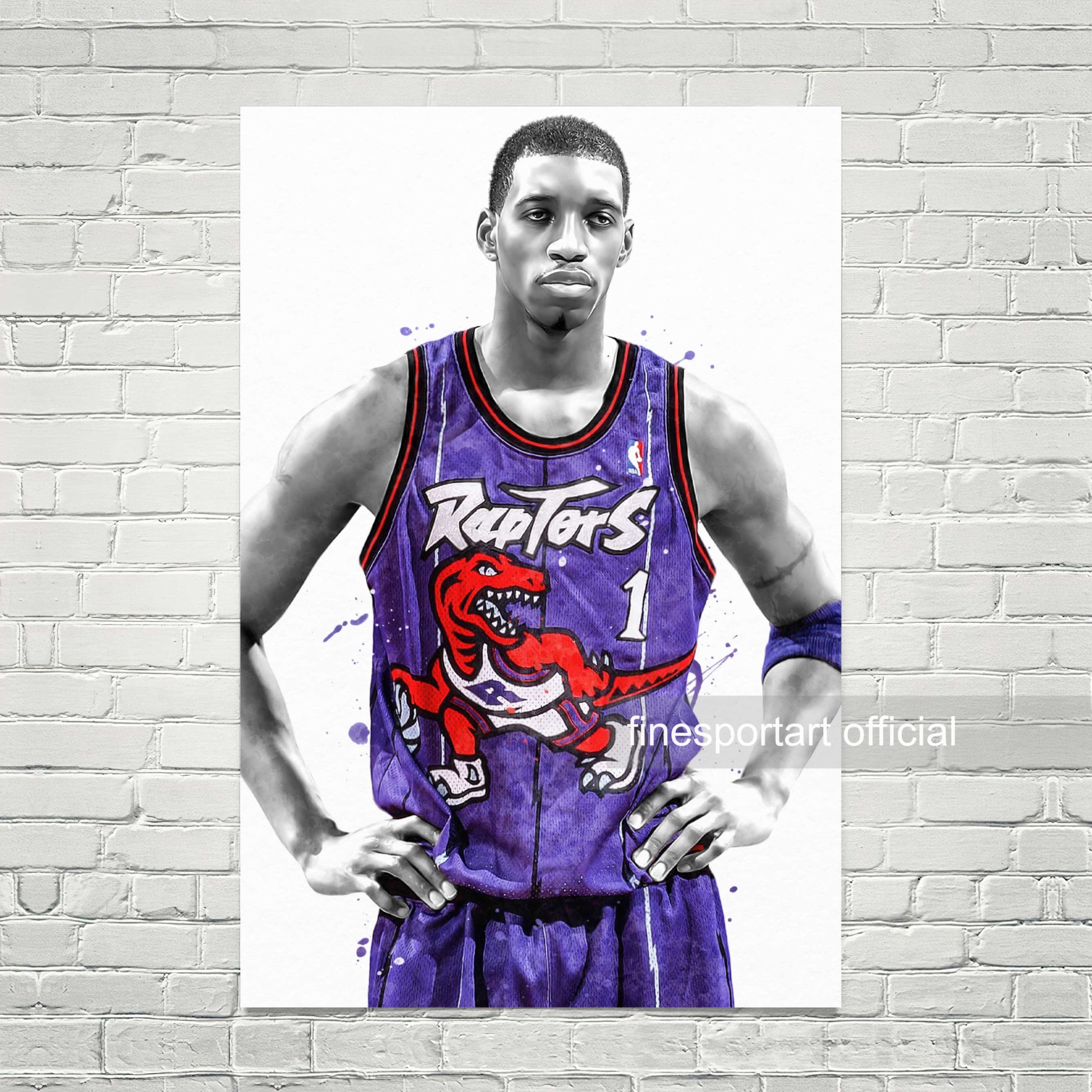  MasonArts Tracy McGrady 25inch x 14inch Silk Poster Dunk and  Shot Wallpaper Wall Decor Silk Prints for Home and Store : Tools & Home  Improvement