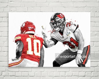 Antoine Winfield Jr Tampa Poster, Canvas, Football print, Sports wall art, Kids room decor, Man Cave, Gift