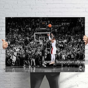 Damian Lillard Canvas Print - Portland Trail Blazers - Game Winner