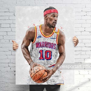 Póster de Jimmy Butler, lienzo, impresión de baloncesto, arte mural deportivo, cueva de hombre, regalo, decoración de habitación infantil