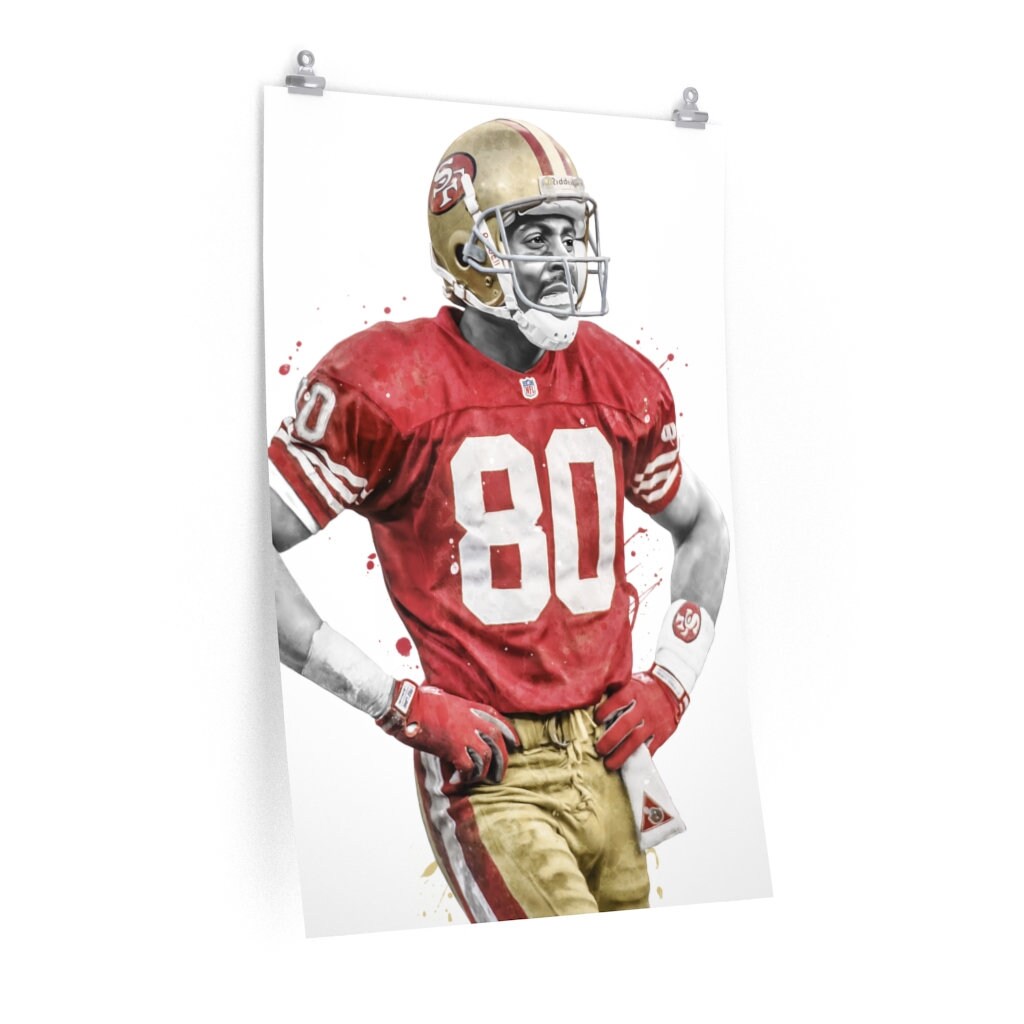 Jerry Rice San Francisco Poster, Canvas, Football Print, Sports Wall ...