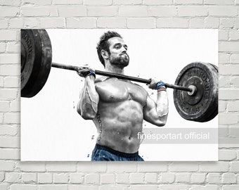 Póster deportivo, lienzo, impresión deportiva, arte de pared deportivo, decoración de la habitación de los niños, cueva del hombre, regalo