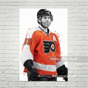 Jaromir Jagr Philadelphia Poster, Canvas, Hockey print, Sports wall art, Kids room decor, Man Cave, Gift