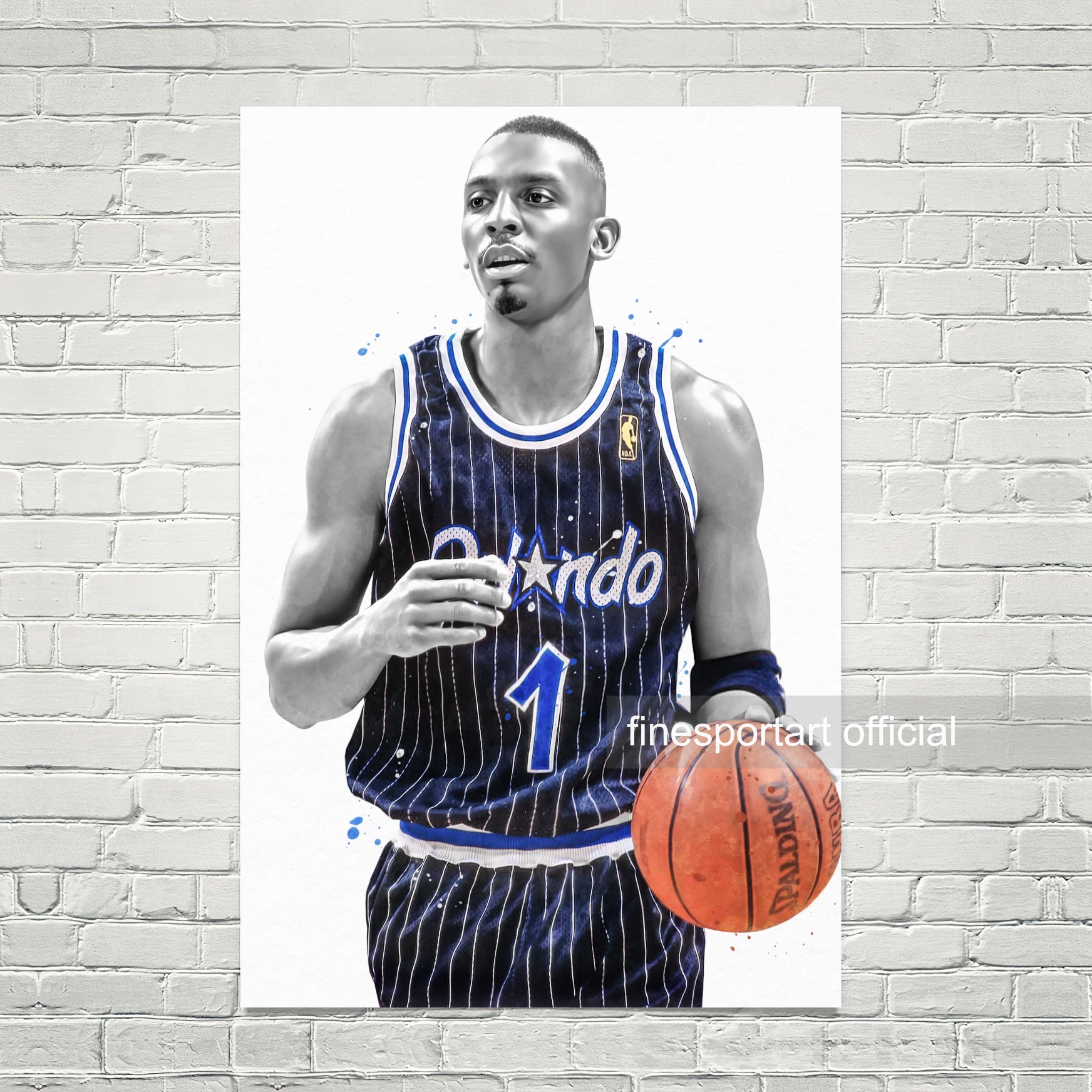 Penny Hardaway Orlando Poster Canvas Basketball print - Etsy 日本