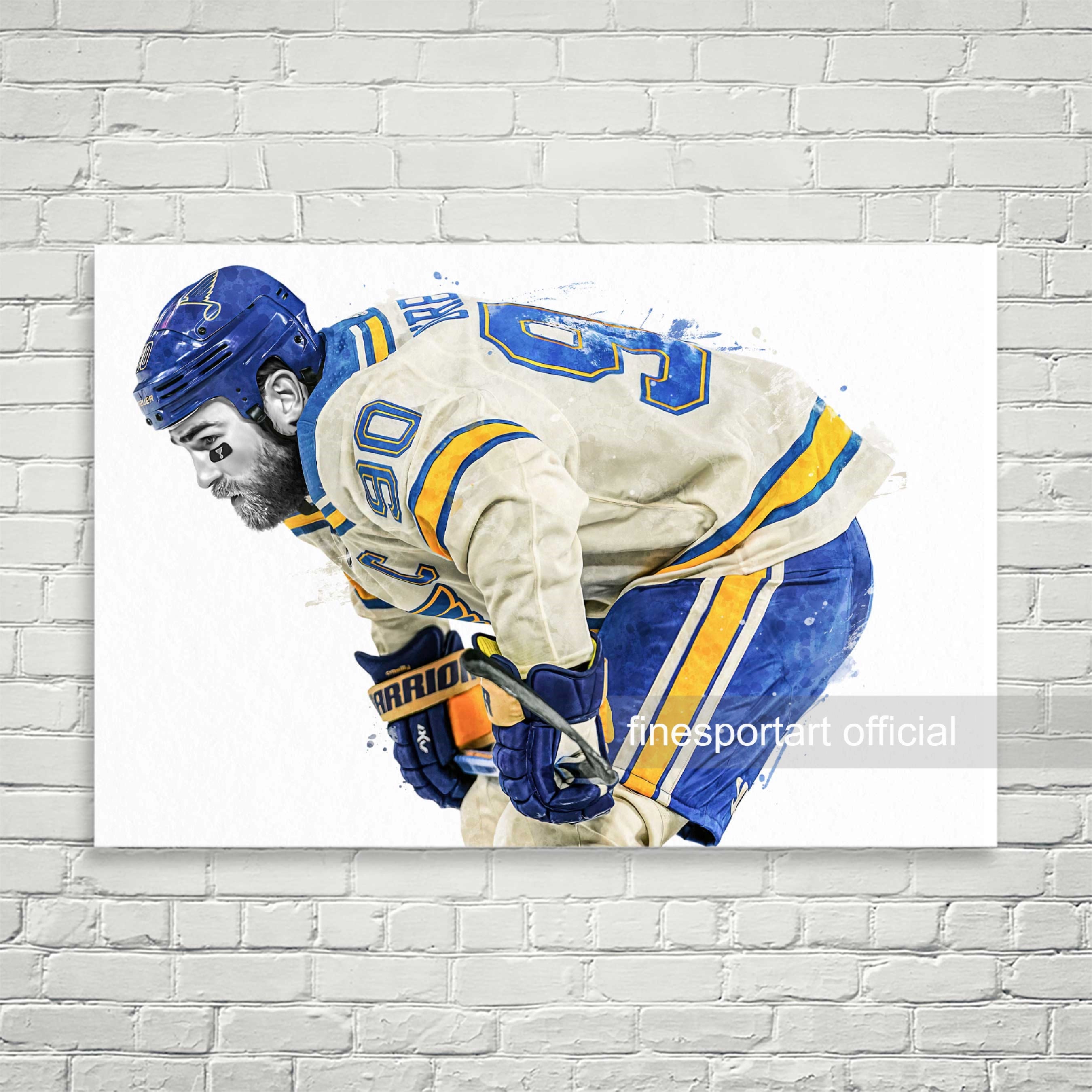 Ryan O'Reilly St. Louis Blues Poster Print, Hockey Player, Real Player,  Canvas Art, Ryan O'Reilly Decor, ArtWork, Posters for Wall SIZE 24 x 32  Inches : : Home