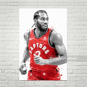 Kawhi Leonard Toronto Poster, Canvas, Basketball print, Sports wall art, Kids room decor, Man Cave, Gift