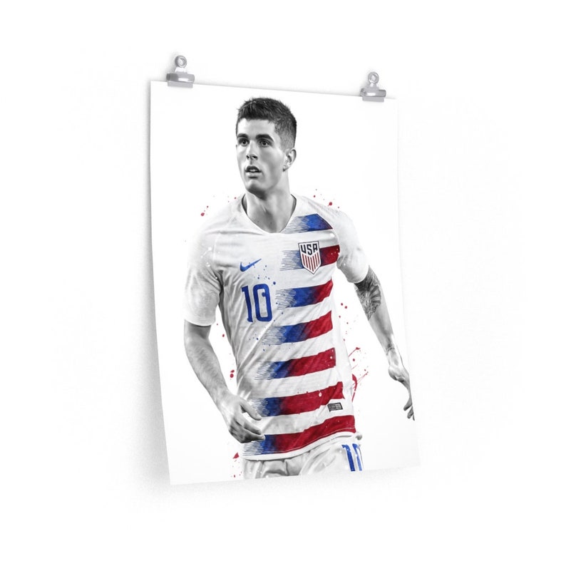 Christian Pulisic USA National team poster soccer print | Etsy