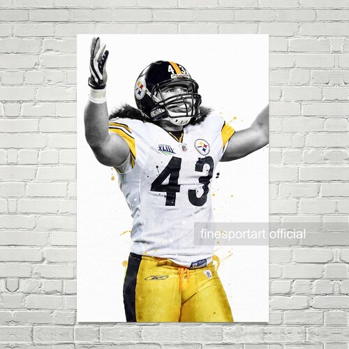 Hines Ward Pittsburgh Poster Canvas Football Print Sports Etsy