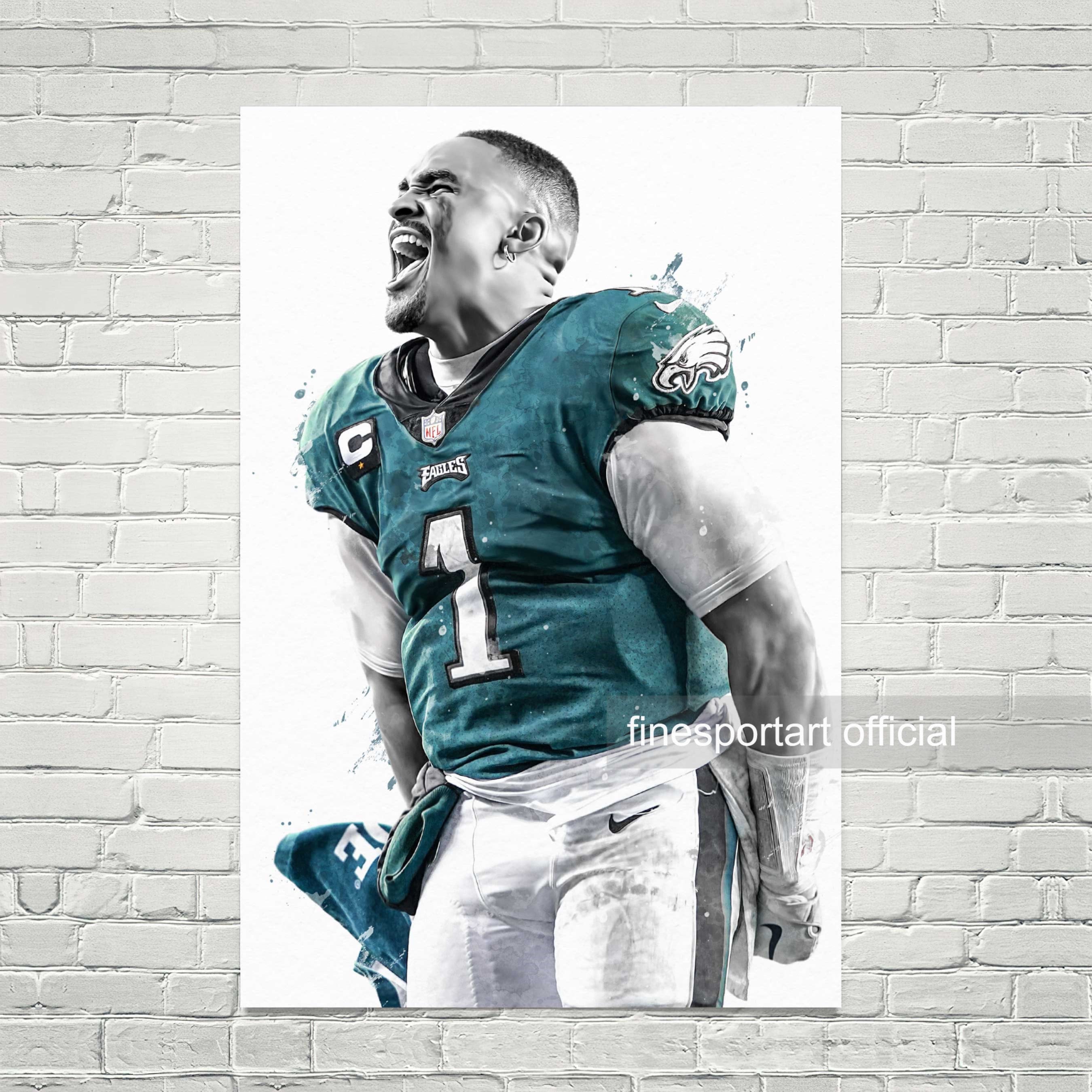 Jalen Hurts Home Jersey Canvas Print for Sale by designsheaven