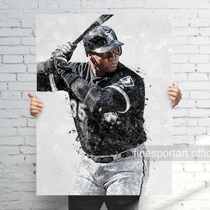 Frank Thomas Chicago Poster, Canvas, Baseball print, Sports wall art, Man Cave, Gift, Kids Room Decor