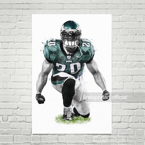 Brian Dawkins Philadelphia Poster, Canvas, Football print, Sports wall art, Kids room decor, Man Cave, Gift