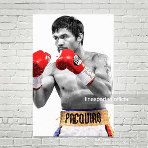 Sport Poster, Canvas, Boxing print, Sports wall art, Kids room decor, Man Cave, Gift
