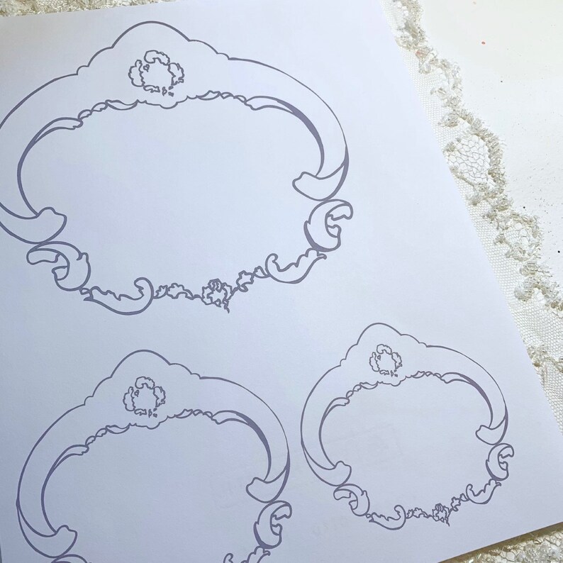 Baroque Frame Printable
