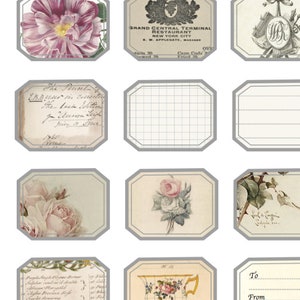 Printable Labels for Junk Journaling | Pack 01