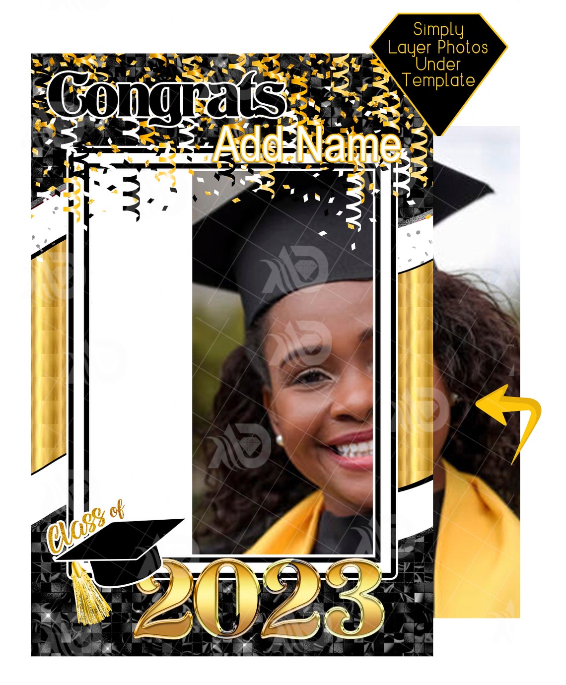 Photo Graduation Template Senior Graduation Template Digital - Etsy
