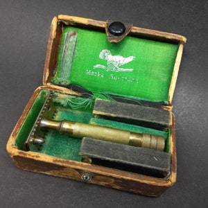 Vintage German Shaver Marke Auerhahn, Old Shavers, Collectible Safety Razor, Gift for Men