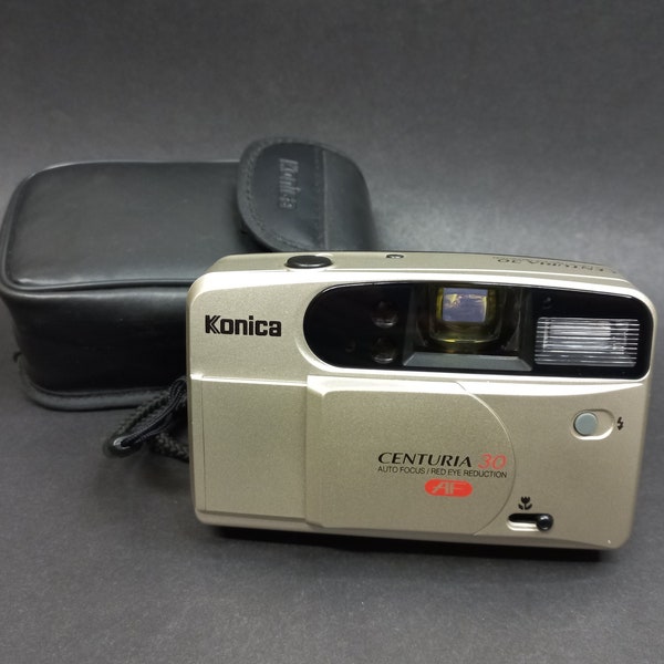 Vintage Camera Konica Centuria 30 ,Film Camera Konica 1990s., Point and Shot Camera, Working Film Camera