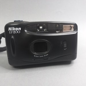 Vintage Camera Nikon EF200, Film Camera Nikon 1990s, Point and Shot Camera, Working Film Camera