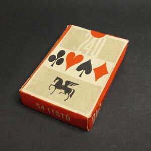 Sowjetische Vintage Spielkarten Rummy 1980er Jahre. NEU!!!, Tschechoslowakei Sammelspielkarten, Kartenspiele