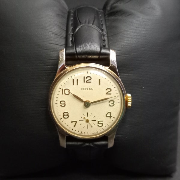Montre vintage soviétique Zim Pobeda, montre mécanique au poignet pour hommes, montres-bracelets pour hommes, montres russes