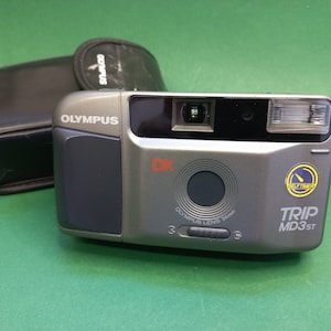 Vintage Camera Olympus Trip MD3st, Film Camera Olympus jaren 1990., Point and Shot Camera, Werkende Film Camera