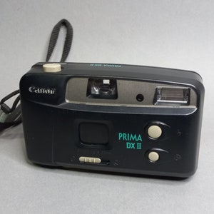 Vintage Camera Canon Prima DX2, Film Camera Canon 1990s, Point and Shot Camera, Working Film Camera