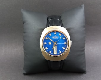 Stary szwajcarski zegarek na rękę Loreena Automatic z lat 70., stary zegarek wyprodukowany w Szwajcarii, zegarek Loreena Swiss Made