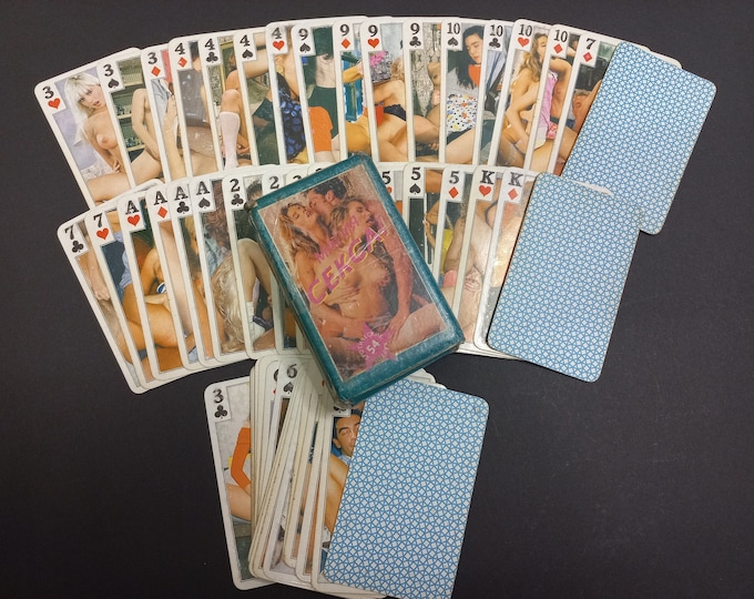 Vintage Nude Playing Cards, Sweet, Topless, From 1990