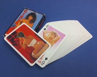 Vintage Collectible Playing Cards, Beautiful Girls 1990's, Rare Playing Cards with Jokers, Great Collectible Cards