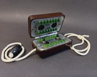 Afilador de cuchillas de afeitar antiguo alemán de la RDA, afilador de máquinas antiguas