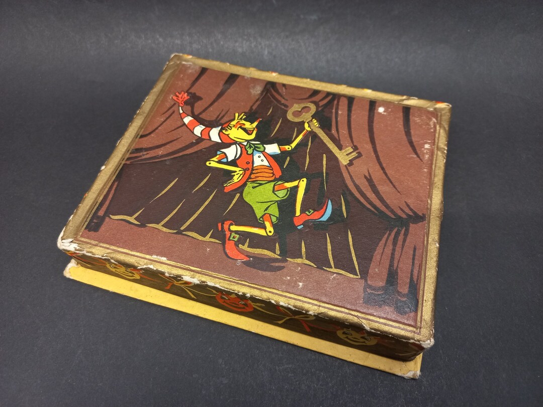 Soviet Vintage Old squirrel Candy Box 1964, Decorative Paper