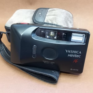 Vintage Camera Yashica Minitec AF, Film Camera Yashica 1990s. Point and Shot Camera