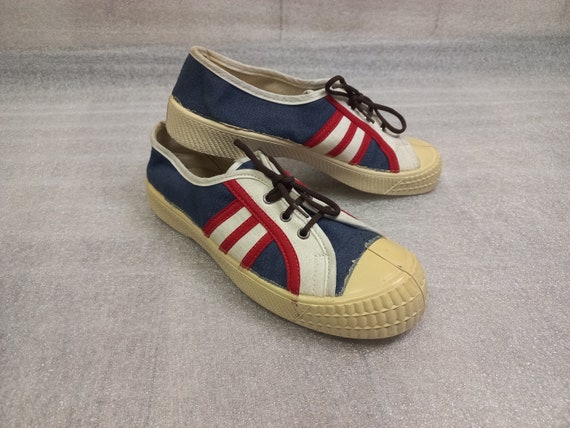 Soviet Vintage Sneakers 1981 New Jeans Gumshoes Rubber Sneakers