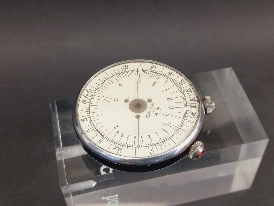 Round Sliding Ruler Vintage Soviet Circular Slide Rule 1960s,ussr Pocket Calculator ...
