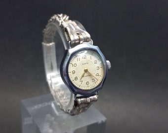 Sovie Vintage Ladies Watch "Zaria" Relógio feminino URSS, relógio russo antigo