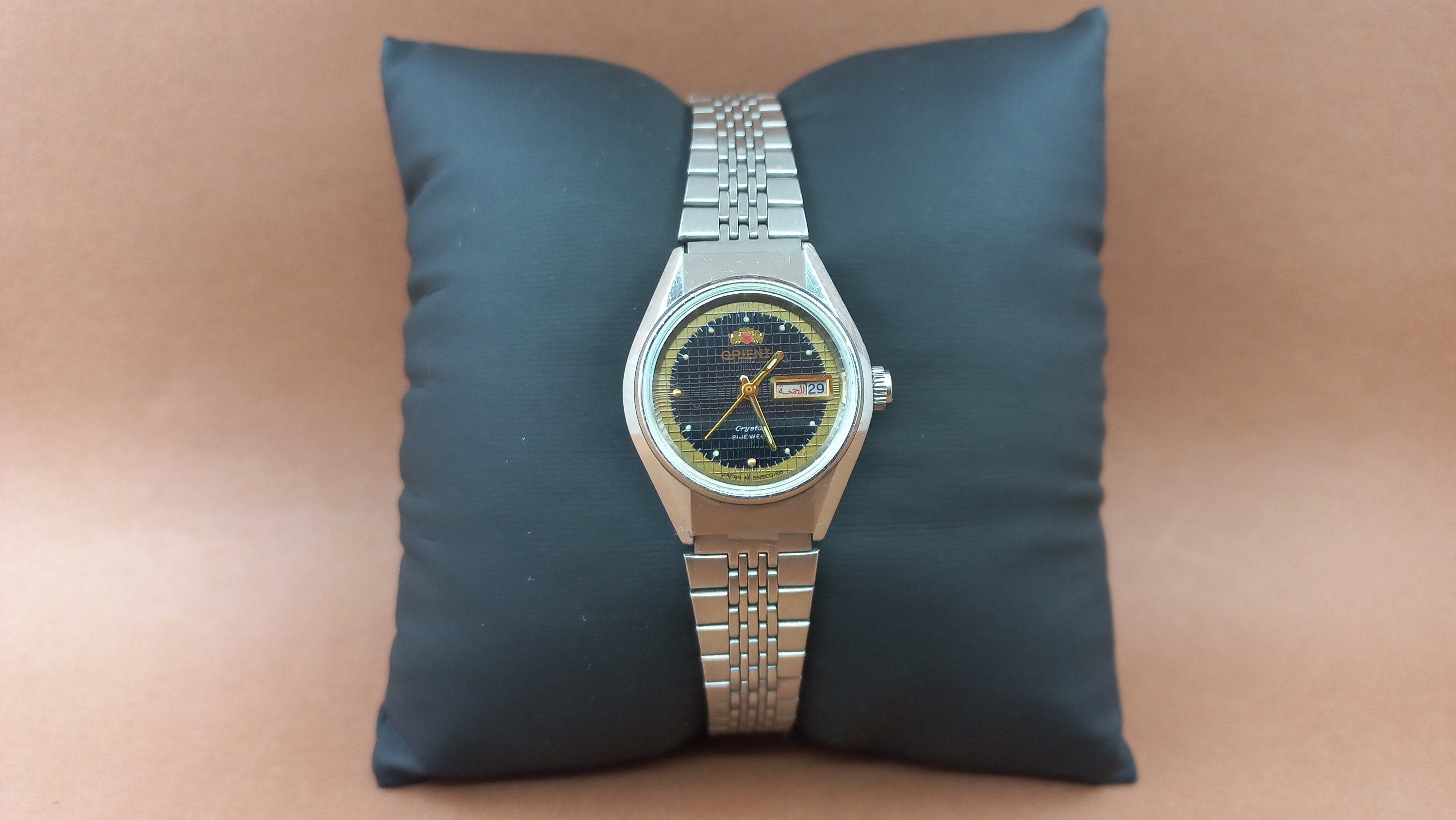 Vintage Reloj de pulsera para mujer Orient Cristal Reloj de Japon Reloj automatico Reloj japones raro Oriente clasico Etsy Espana