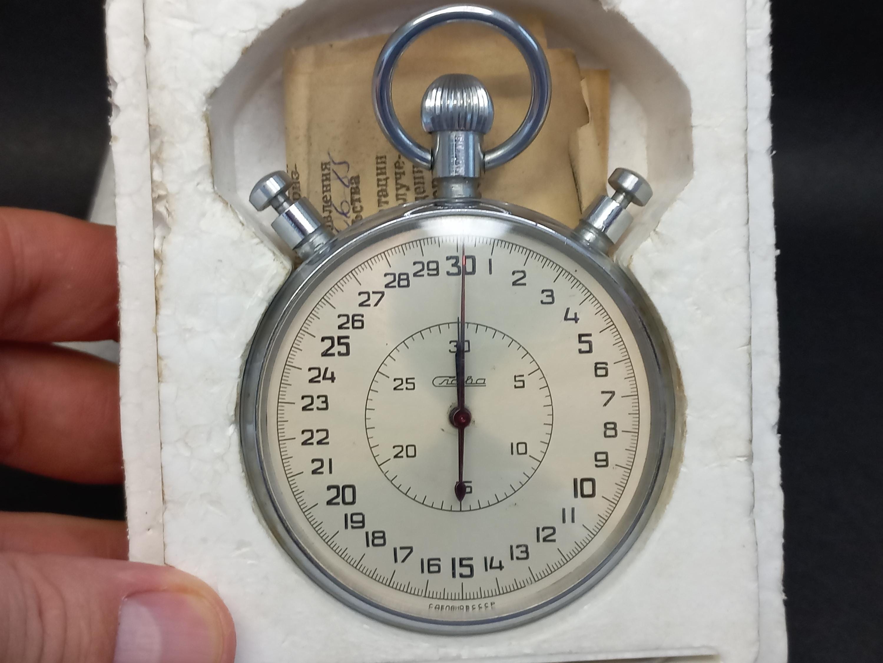 Chronomètre Mécanique Slava Vintage – Années 1980, Neuf, Montre Course Ukrainienne