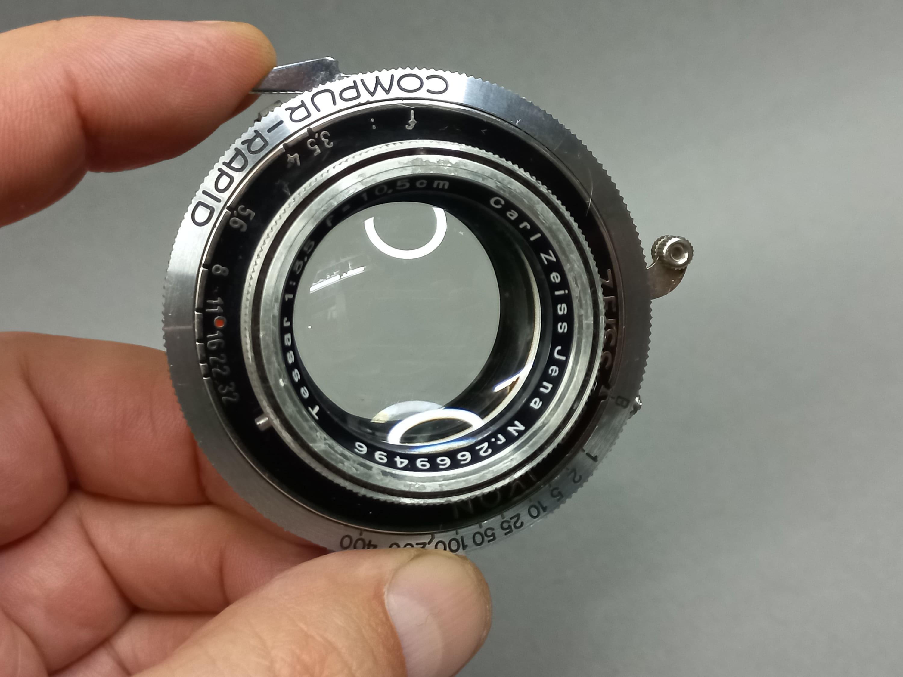 アンティーク ヴィンテージ レンズ Compur Rapid Zeiss Ikon、Carl