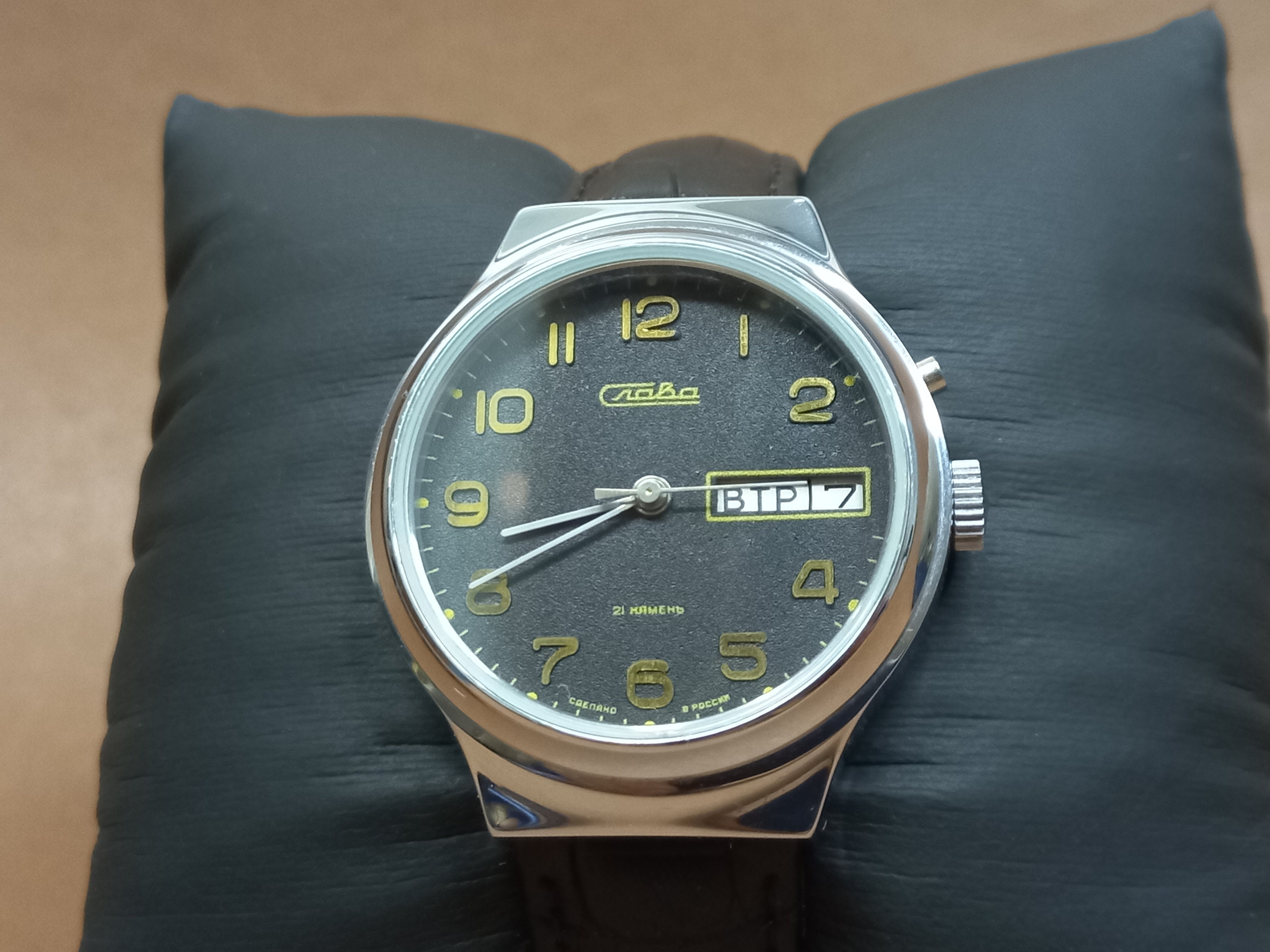 Reloj Vintage Slava NUEVO Gloria Reloj mecanico Reloj mecanico Relojes rusos Etsy Espana