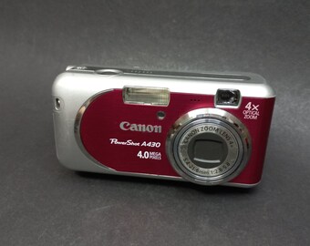 Digital Camera Canon PowerShot A430 Pink, Compact Digital Camera, Canon cameras