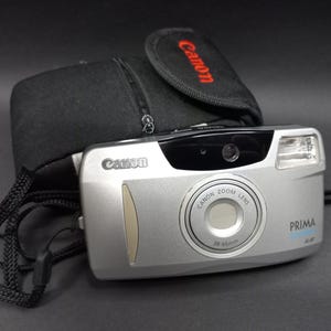 Vintage Camera Canon Prima Zoom 65, Film Camera Canon 1990s, Point and Shot Camera, Working Film Camera