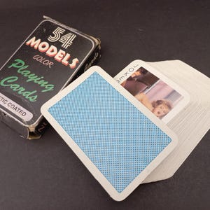 Vintage Collectible Playing Cards, Beautiful Girls 1980&#39;s, Rare Playing Cards with Jokers, Great Collectible Cards