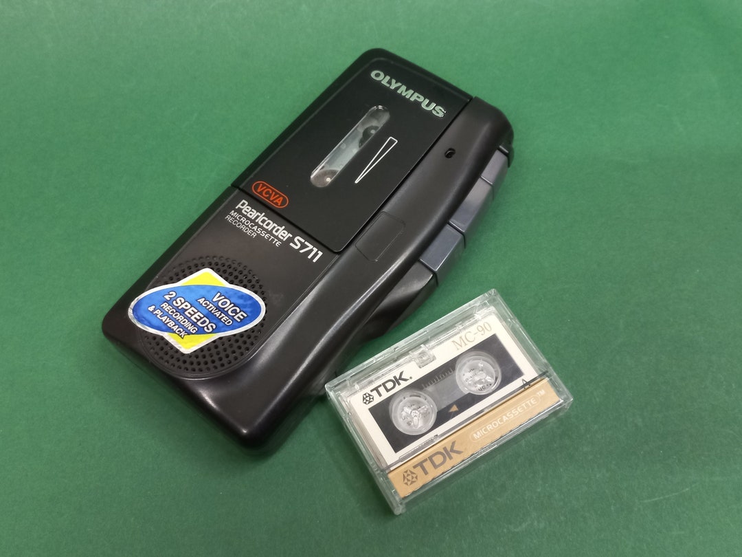Vintage Voice Recorder Olympus Pearlcorder S711 Microcassette Etsy