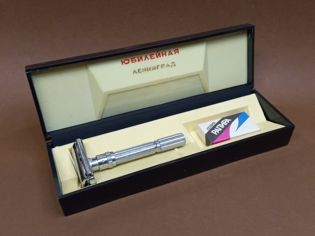Soviet Vintage Safety Razor anniversary Leningrad - Etsy