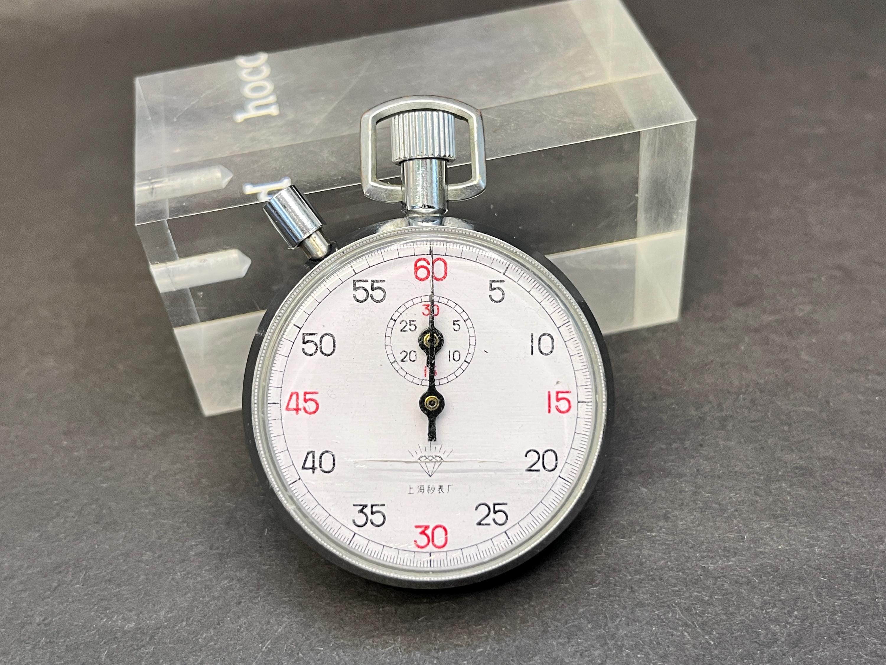 Vintage Chinese Stopwatch"Hong Kong Stopwatch Factory" Mechanical Competition Stopwatch, Sports Equipment