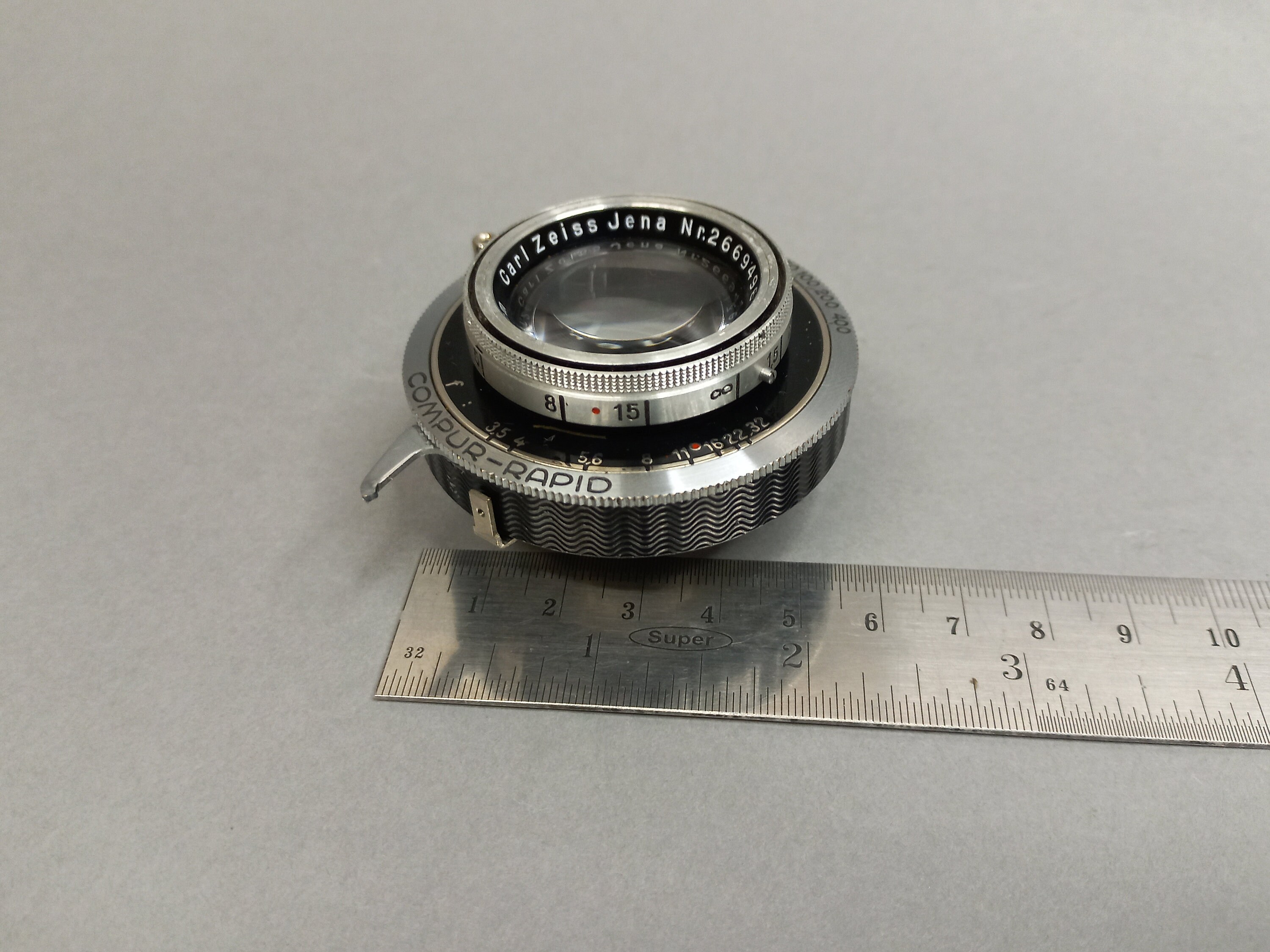 アンティーク ヴィンテージ レンズ Compur Rapid Zeiss Ikon、Carl