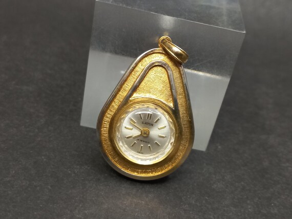 Vintage Swiss Watch Pendant, Retro Watch Switzerland  display picture 2
