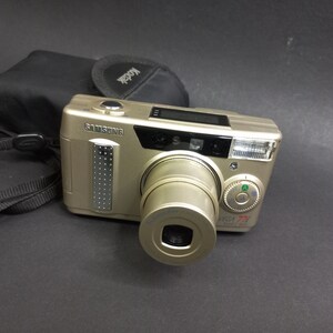 Vintage Camera Samsung VEGA 77i, Film Camera Samsung 1990s, Point and Shot Camera, Working Film Camera